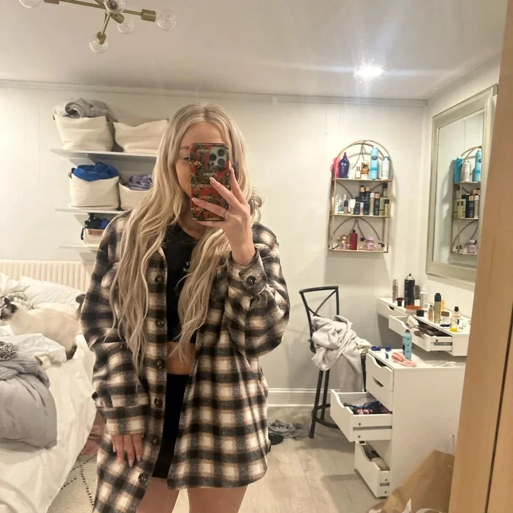 vintage flannel jacket L - Picture 4 of 11